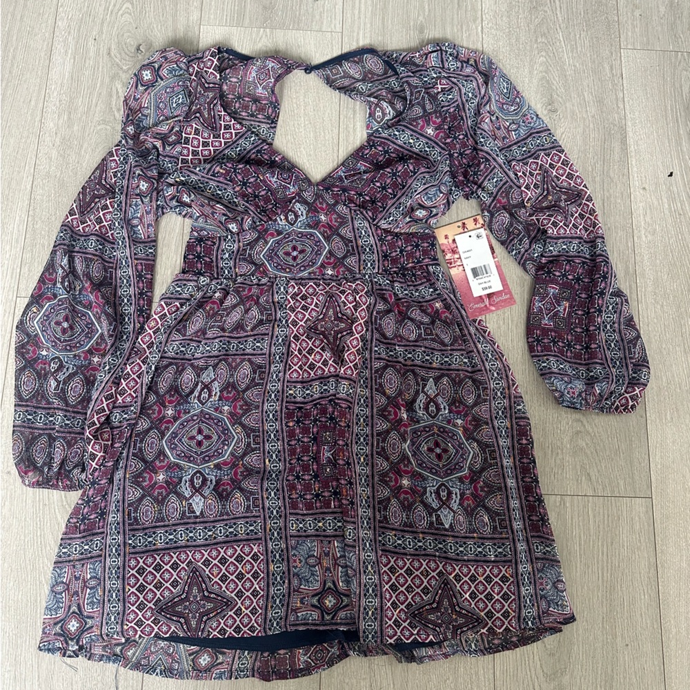 Emerald Sundae Multicolor Bohemian Dress